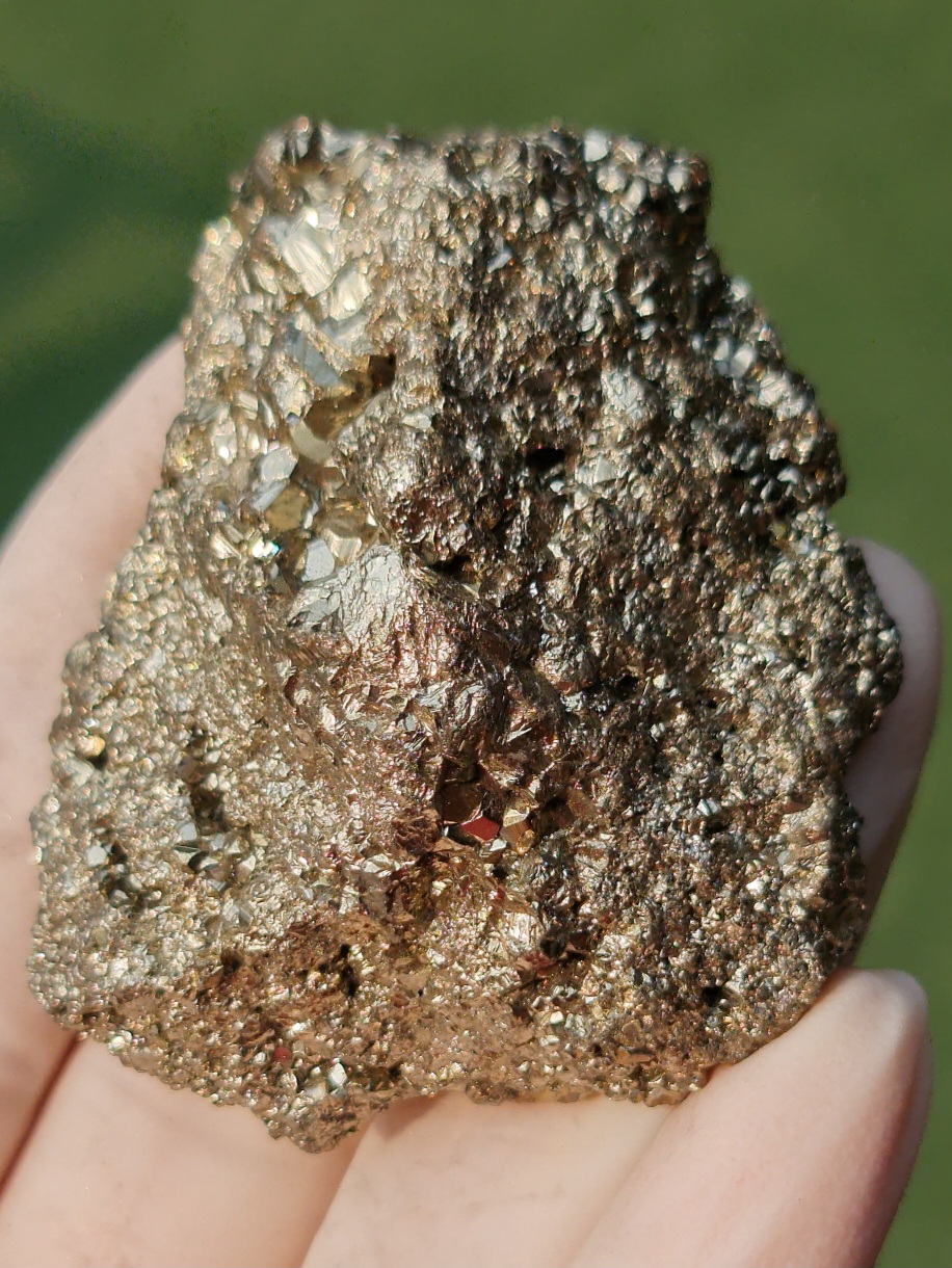 ก้อนผลึก ไพไรท์ Raw Rough Pyrite 94.0 กรัม (Grams) พลอยแท้ อัญมณีมงคลประจําวันเกิด เครื่องประดับพลอย