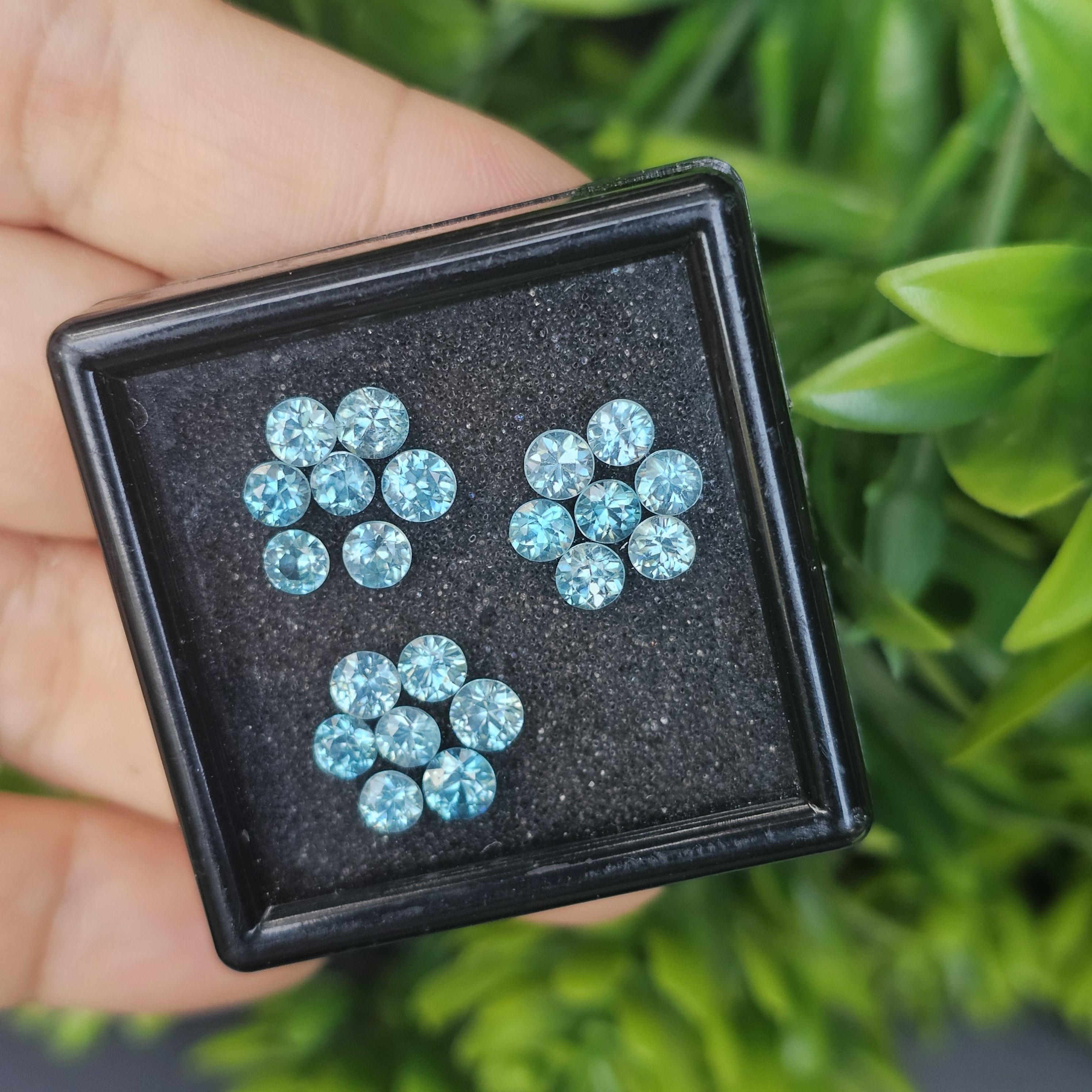 พลอย เพทาย Natural Zircon 7.18 กะรัต (Cts.) 9 เม็ด (18Pcs.) พลอยแท้อัญมณีมงคล ประจําวันเกิด เครื่องประดับพลอย