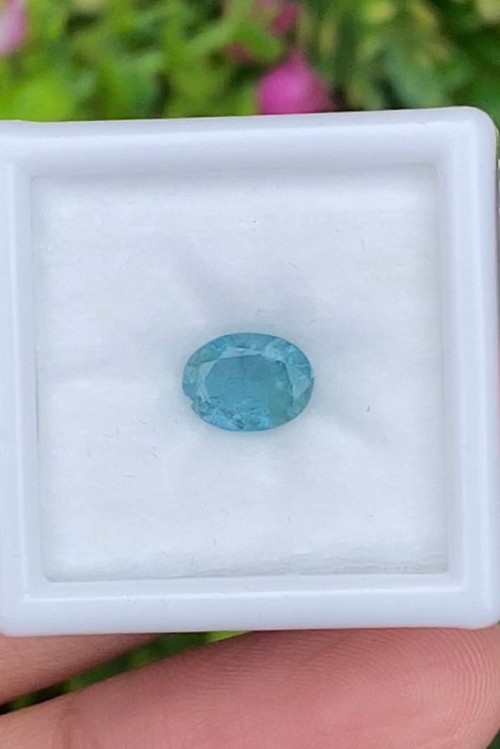 พลอย มรกต Natural Emerald แซมเบีย 0.88 กะรัต (Cts.) พลอยแท้ อัญมณีมงคลประจําวันเกิด เครื่องประดับพลอย