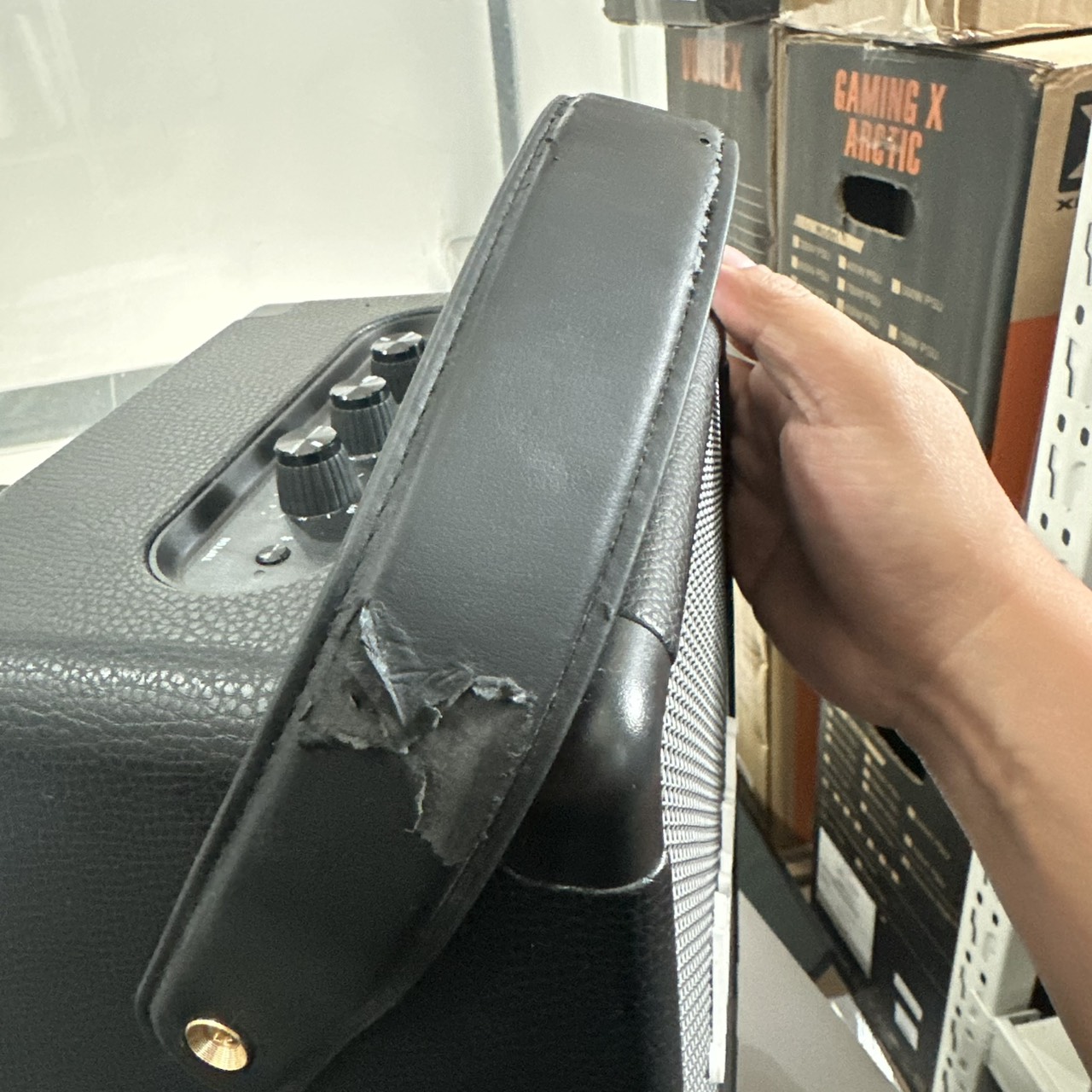 Marshall Bluetooth Speaker Tufton Black and Brass