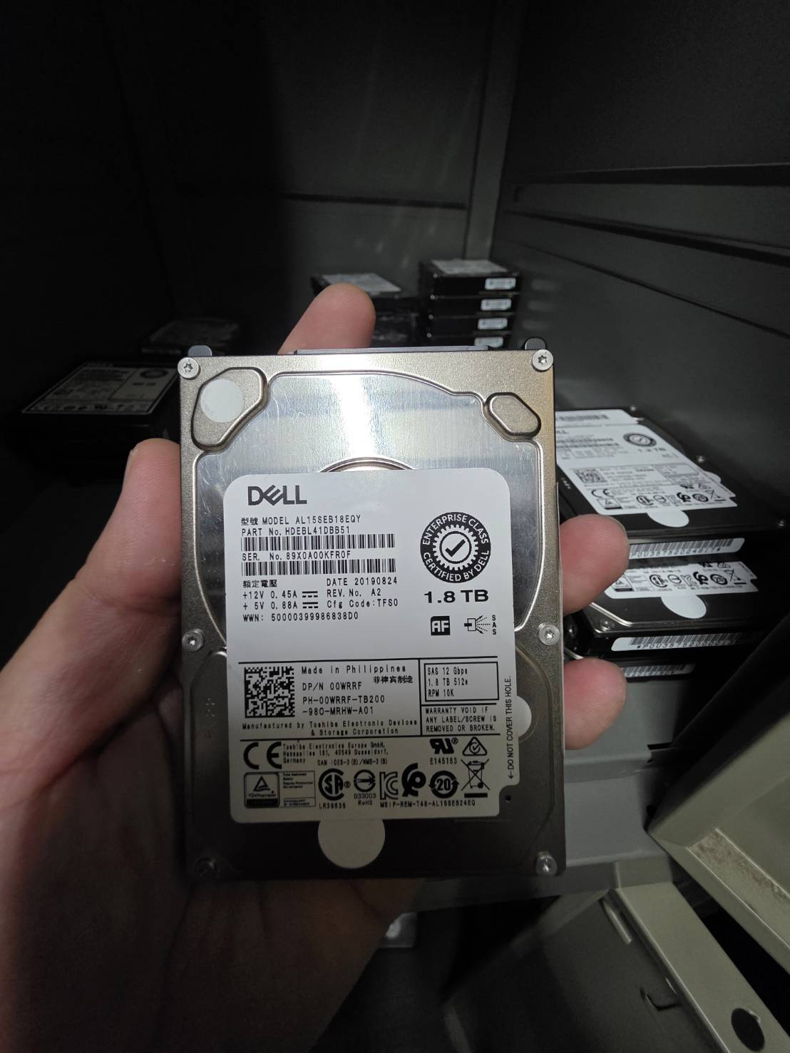 Dell Harddisk SAS 1.8 TB 10K 2.5"