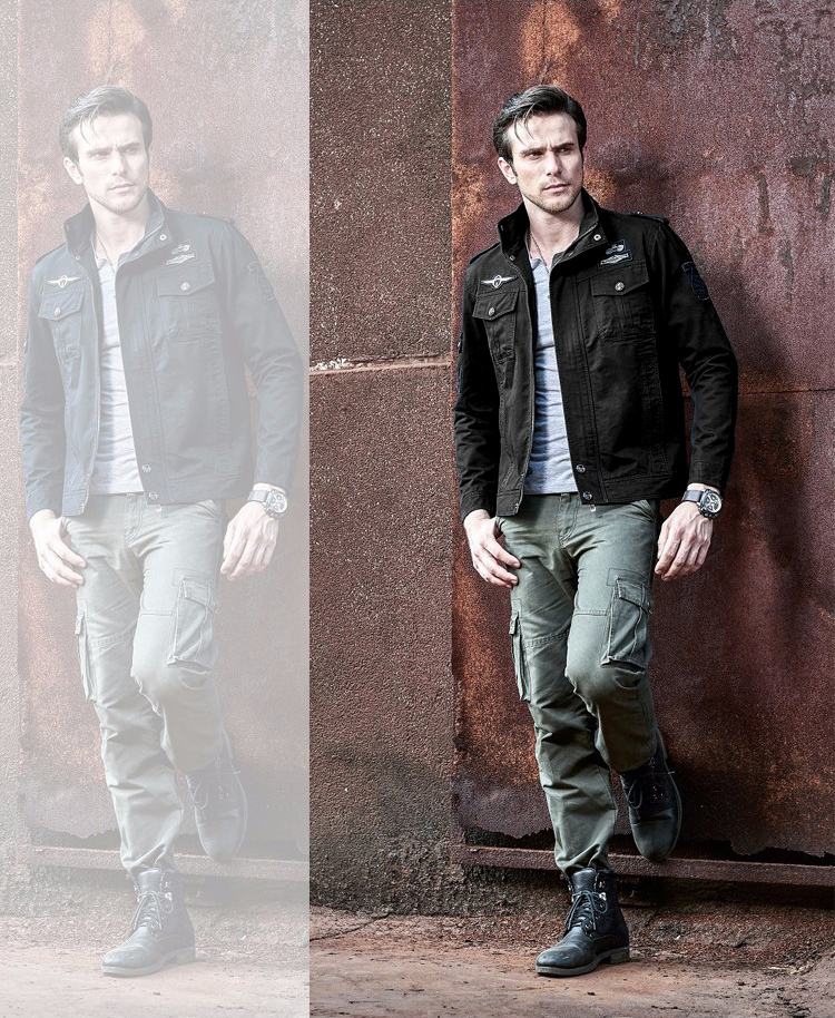 Field Jacket เสื้อแจ็คเก็ตแฟชั่น แต่งอาร์มสุดเท่ (10293MM)