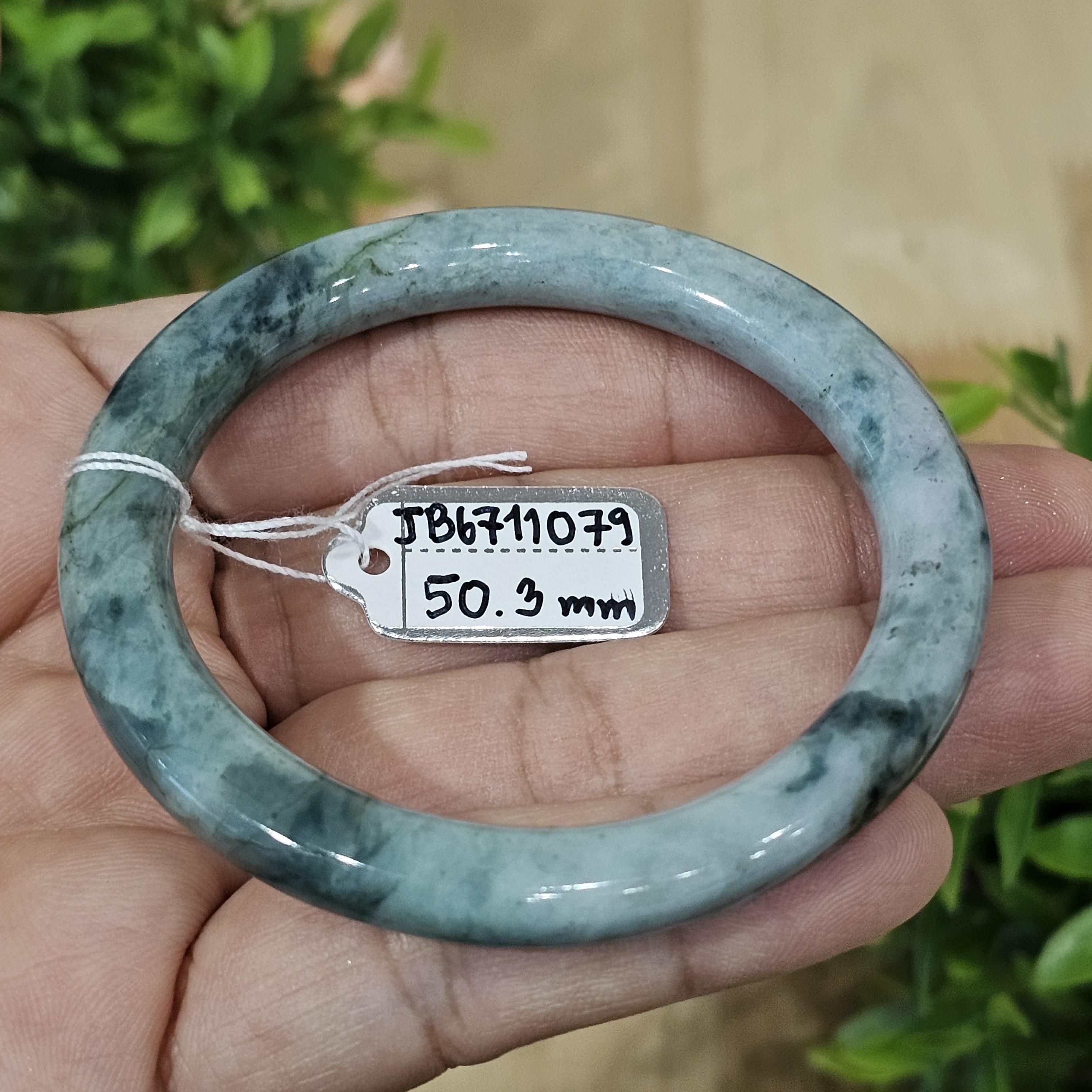 JB6711079 หยก พม่า แท้ Jade กำไลหยก (Jadeite bracelet) พม่า (Myanmar) 50.3 มม.