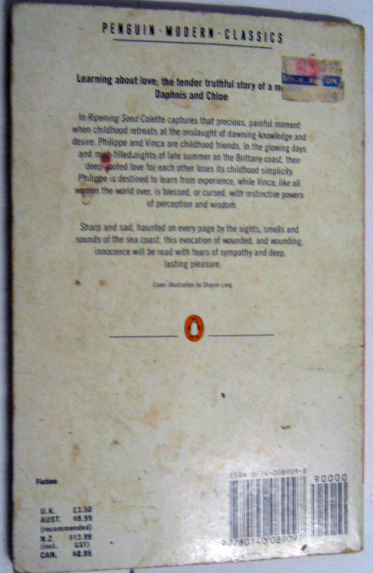 ขายหนังสือ พ๊อกเก็ตบุ๊ค ภาษาอังกฤษ Colette Ripening Seeds,Penguin-Modern-Classic, Learning about Love, Tender,Truthful story