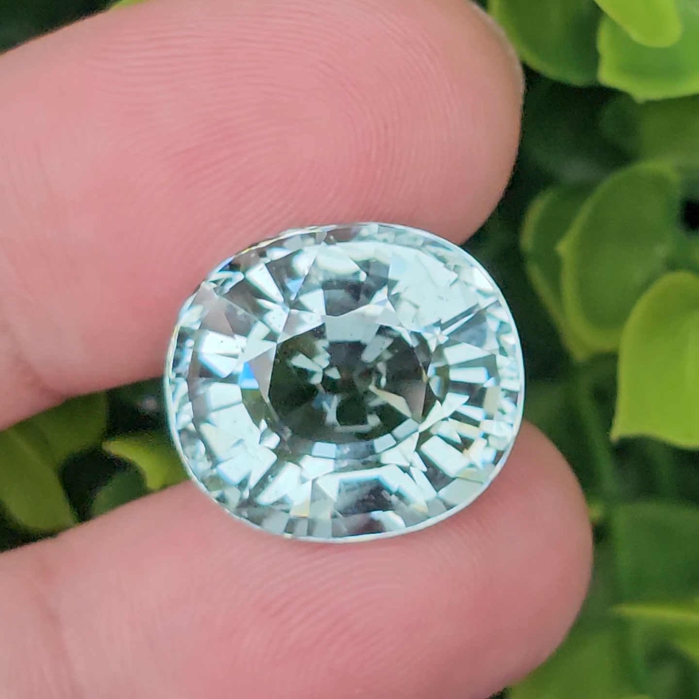 พลอย อความารีน Aquamarine 18.39 กะรัต (Cts.) พลอยแท้ อัญมณีมงคลประจําวันเกิด เครื่องประดับพลอย