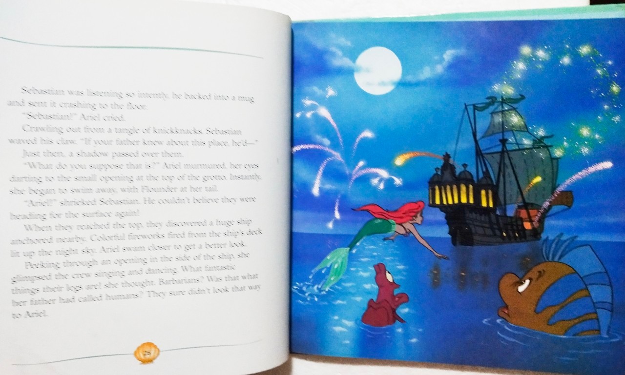 หนังสือนิทานภาพสวย**ปกหลังมีตำหนิตรงสันบนและมีรอยตามภาพ, เจ้าหญิงเงือกน้อย แอเรี่ยล The Little Mermaid