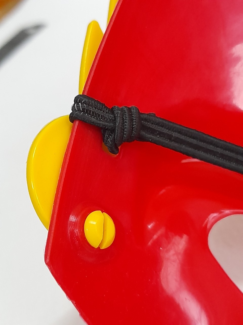 มีหลายภาพ,หน้ากากพลาสติก เดอะแฟลช The Flash สำหรับเด็ก กว้างประมาณ 13 ซม.