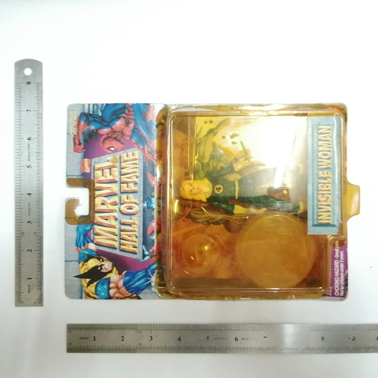 AFC แอคชั่นฟิคเกอร์ ซูซาน สตอร์ม สาวน้อยล่องหน 1ในทีม แฟนทาสติกโฟว์(สี่กายสิทธิ์) งานเก่าของ TOY BIS ของเก่าเก็บ แพคเหลือง งานร่อนจากแพค ไม่เคยแกะเล่น เก่าเก็บตามสภาพ *** มีรอยที่แพคและแพคร่อน พิจารณาก่อนซื้อ