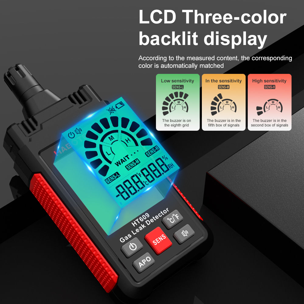 เครื่องตรวจจับแก๊สรั่ว Gas Leakage Detector HABOTEST รุ่น HT609