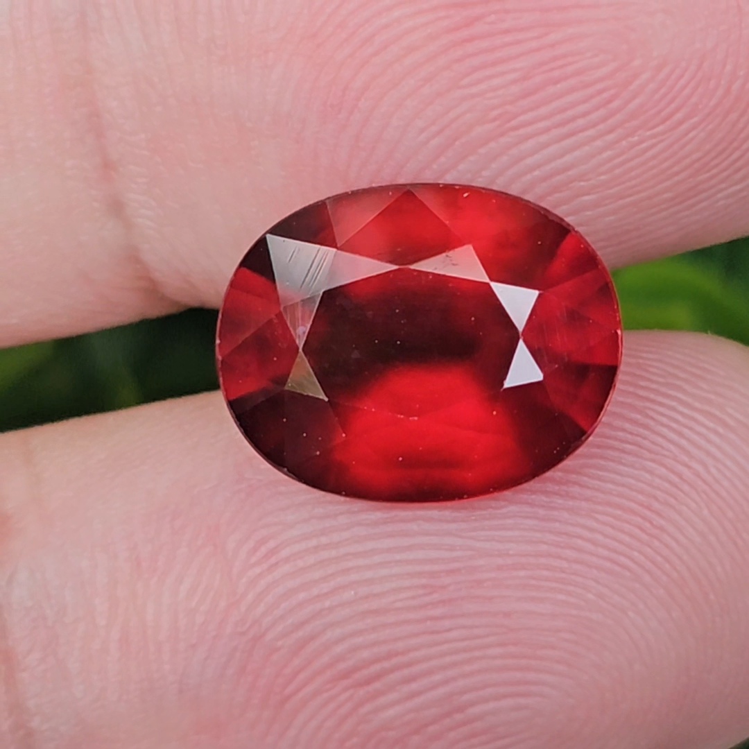 พลอย เฮลโซไนท์ การ์เน็ท Hessonite Garnet 6.25 กะรัต (Cts.) พลอยแท้อัญมณีมงคล ประจําวันเกิด เครื่องประดับพลอย