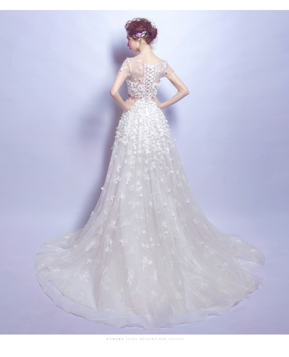 ชุดแต่งงาน แขนสั้น