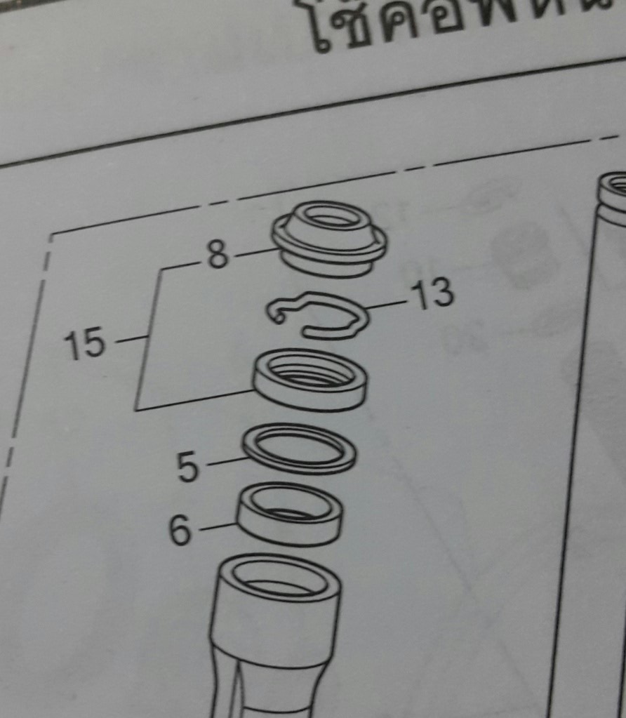 ซีลโช๊คอัพหน้า โซนิค125/ดรีม100-125/C100N,P/เวฟ100-125/(ทุกรุ่น)ไอ/คลิก110BS,BK/สกุ๊บปี้ไอ/ฯลฯ