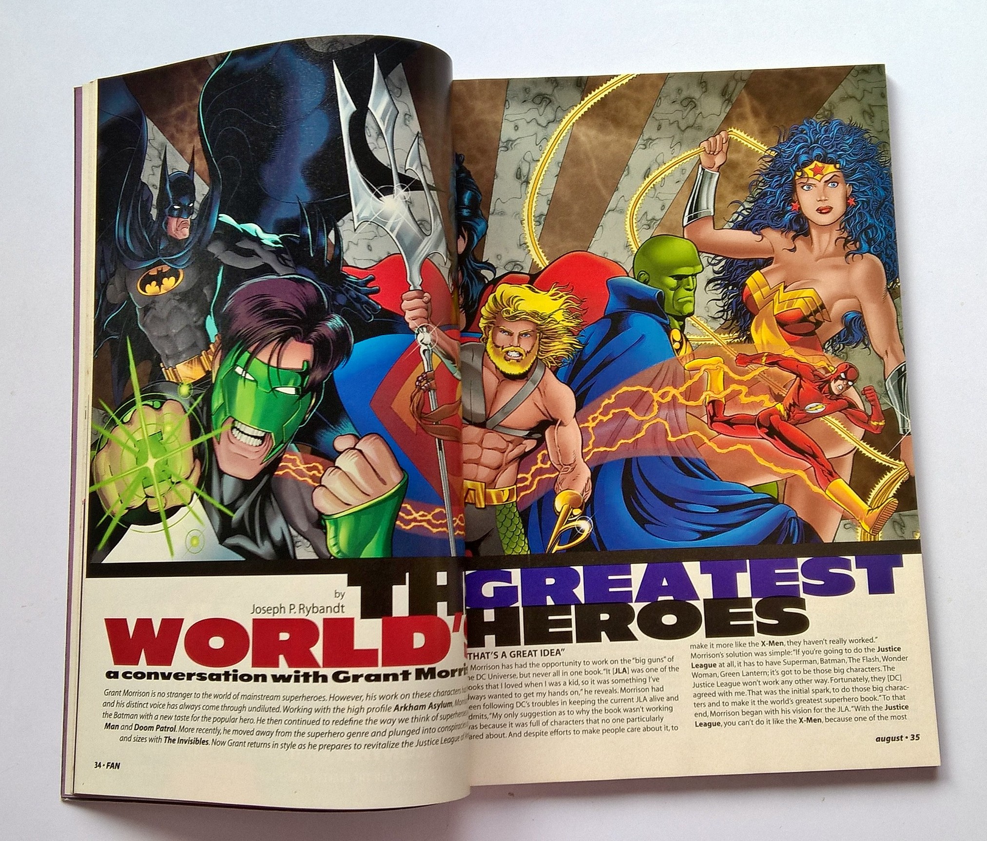 นิตยสารการ์ตูนเก่า ภาษาอังกฤษ Warrior #1 Comic Book in the World,Warrior-Callahan-Smith "I AM, I AM IRONMAN" FAN#14, AUGUST 1996