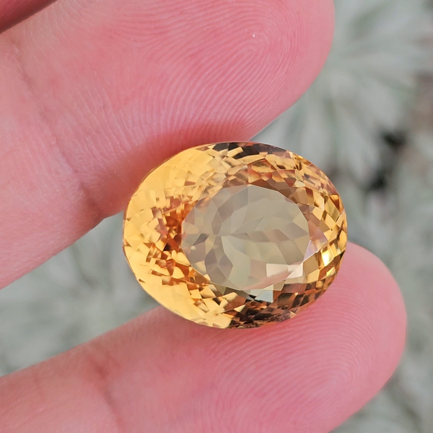 พลอย ซิทริน Citrine 25.92 กะรัต (Cts.) พลอยแท้ อัญมณีมงคลประจําวันเกิด เครื่องประดับพลอย