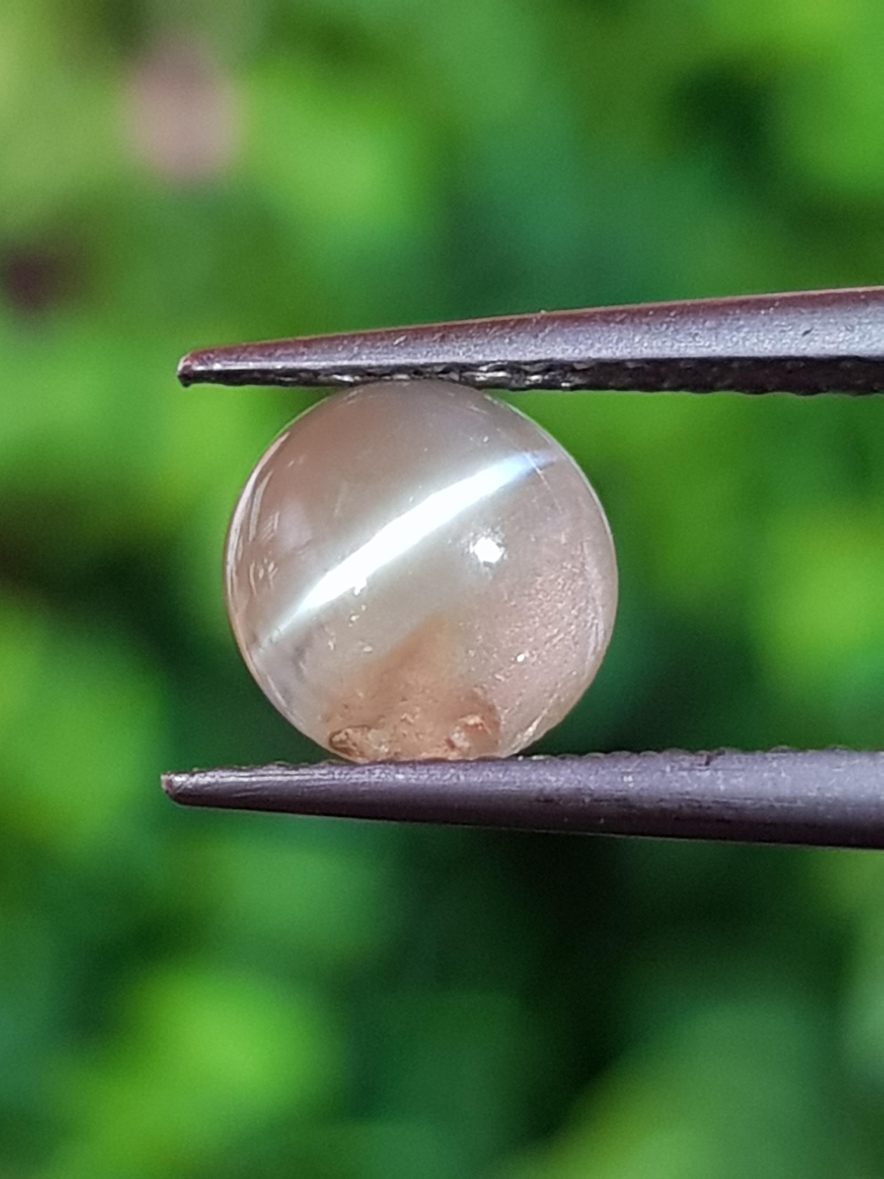 พลอย ตาแมว คริโซเบริล Cat eye Chrysoberyl 1.00 กะรัต (Cts.) พลอยแท้ อัญมณีมงคลประจําวันเกิด เครื่องประดับพลอย