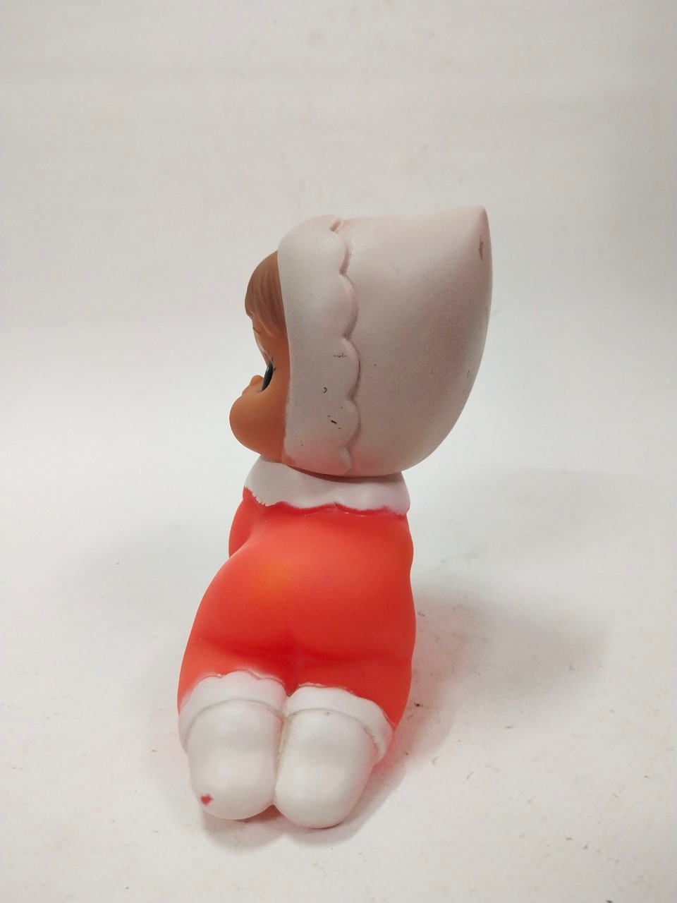 ตุ๊กตายางบีบ รุ่นเก่า รุ่นVintage baby doll ท่าคลาน งานเก่าหายากมาก ไม่พบบ่อย รุ่นฮ่องกง มือสองสภาพดีเก่าเก็บตามเวลา