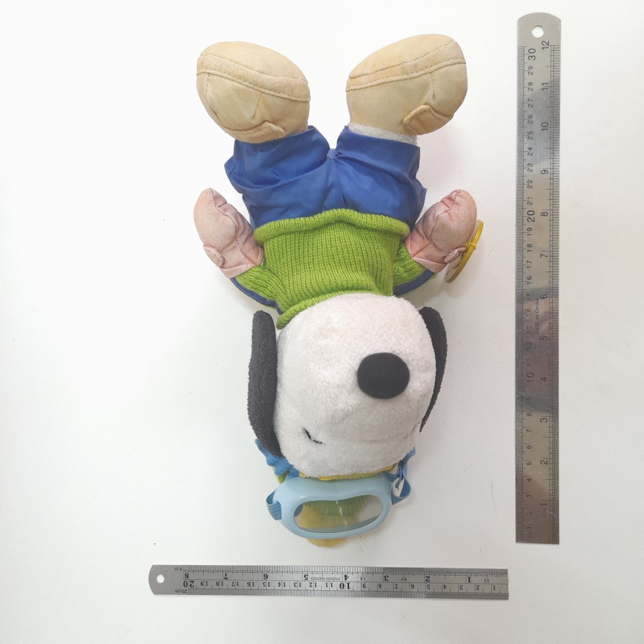 ตุ๊กตาผ้า สนู๊ปปี้ พรีเมี่ยม แมคโดนัลด์ งานเก่าเก็บมือสอง *** มีรอยถลอกบางจุด ก้นกางเกงบริเวณหางมีช่องโหว่ตามภาพ ขนาดตามรูป