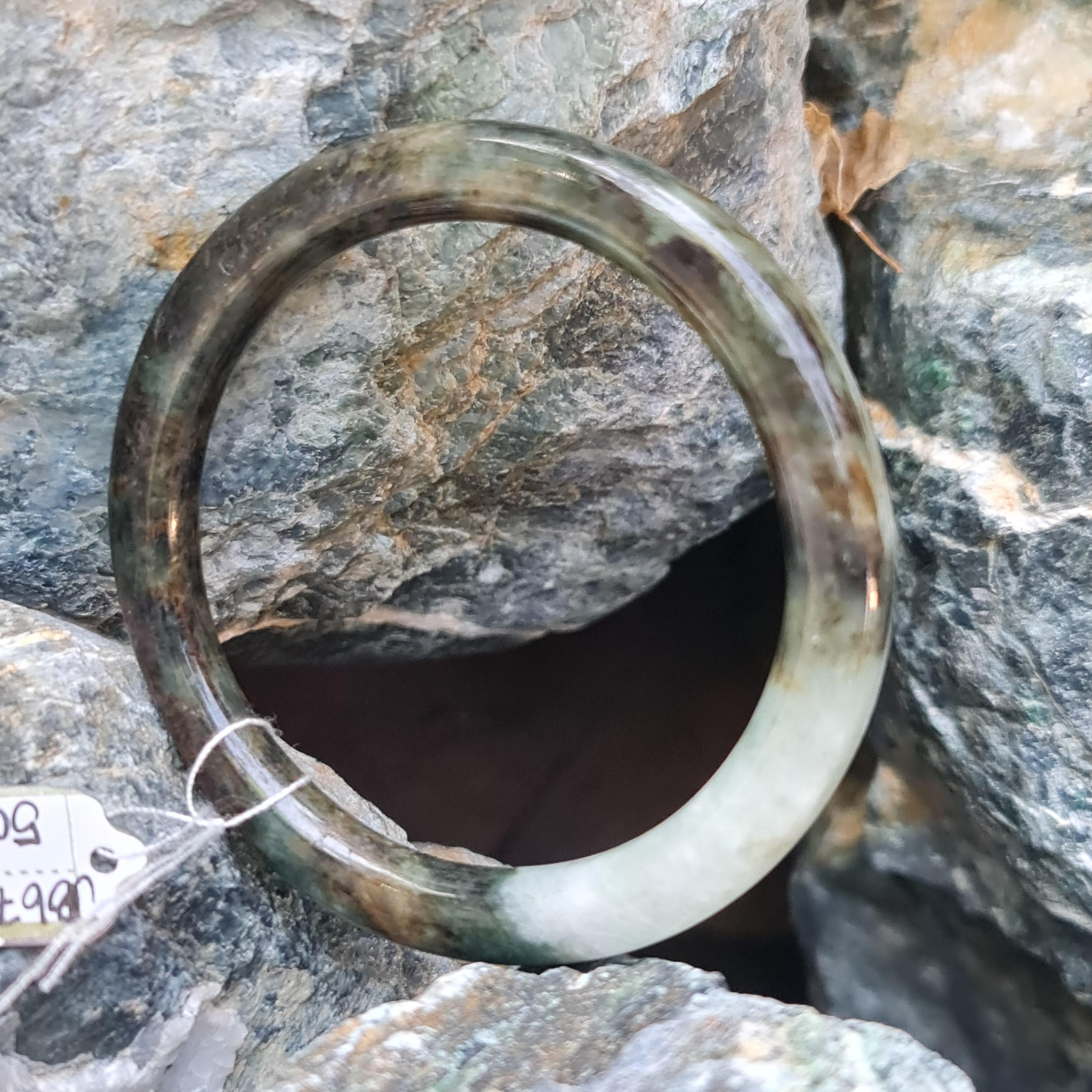 JB6711156 หยก พม่า แท้ Jade กำไลหยก (Jadeite bracelet) พม่า (Myanmar) 50.7 มม.