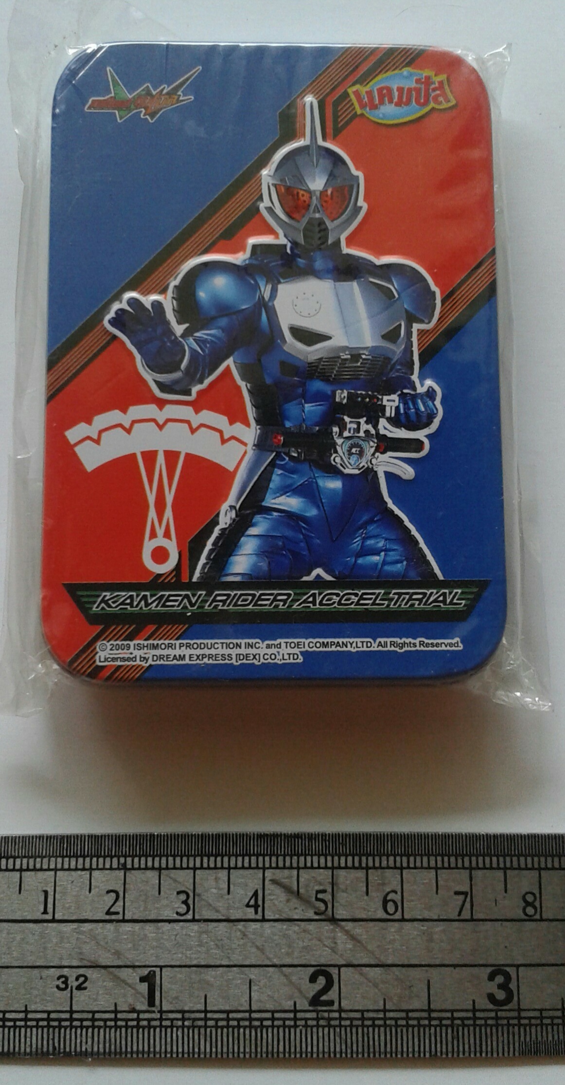 กล่องโลหะ ลาย มาสค์ไรเดอร์ ดับเบิ้ล Masked Rider Double ขนาดตามภาพ