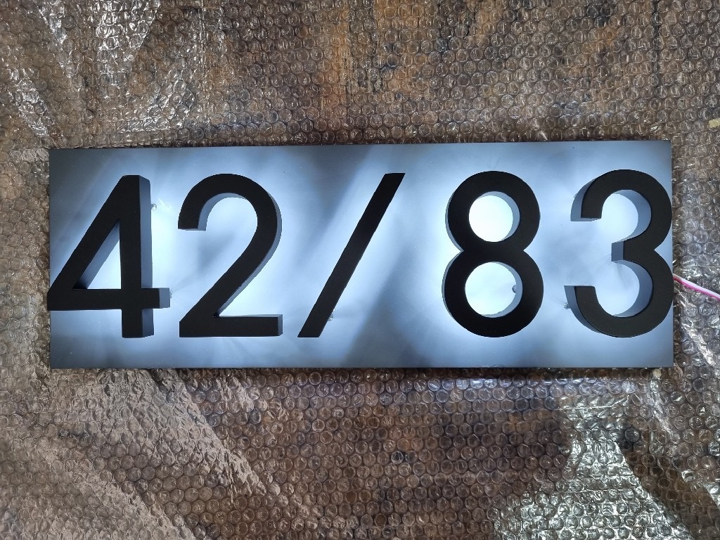 #ป้ายบ้านเลขที่ไฟออกหลัง