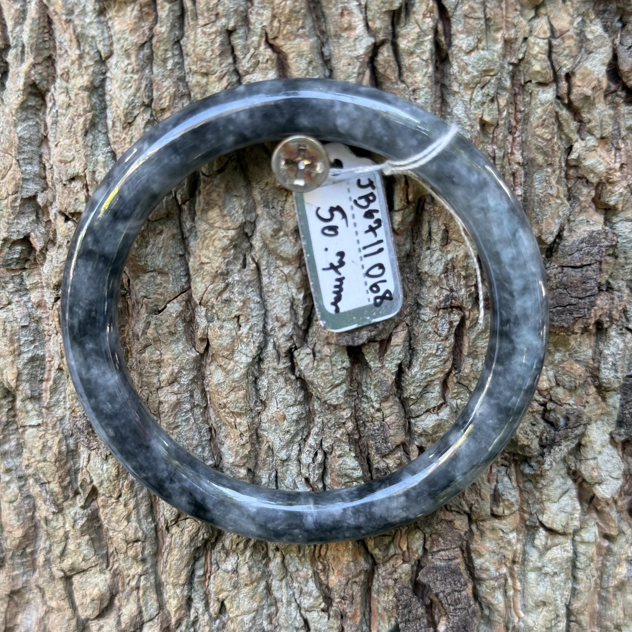 JB6711068 หยก พม่า แท้ Jade กำไลหยก 50.7 มม. (Jadeite bracelet) พม่า (Myanmar)