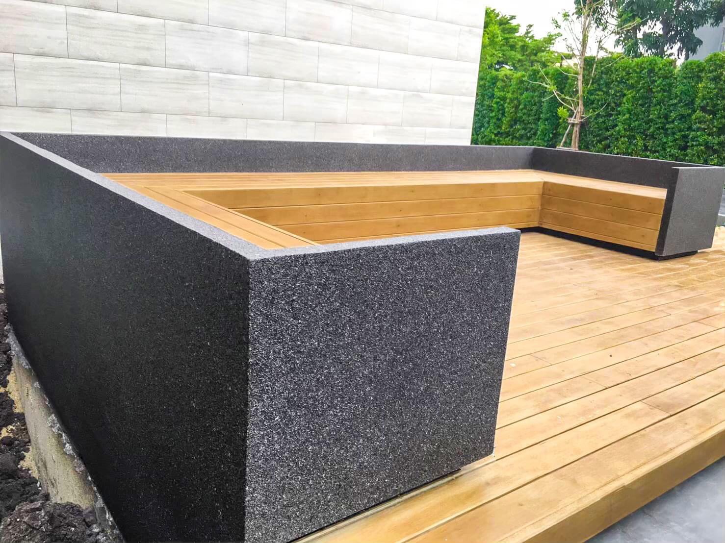 งานพ่นสีหินแกรนิตเลียนแบบธรรมชาติ งานสีพ่นหิน