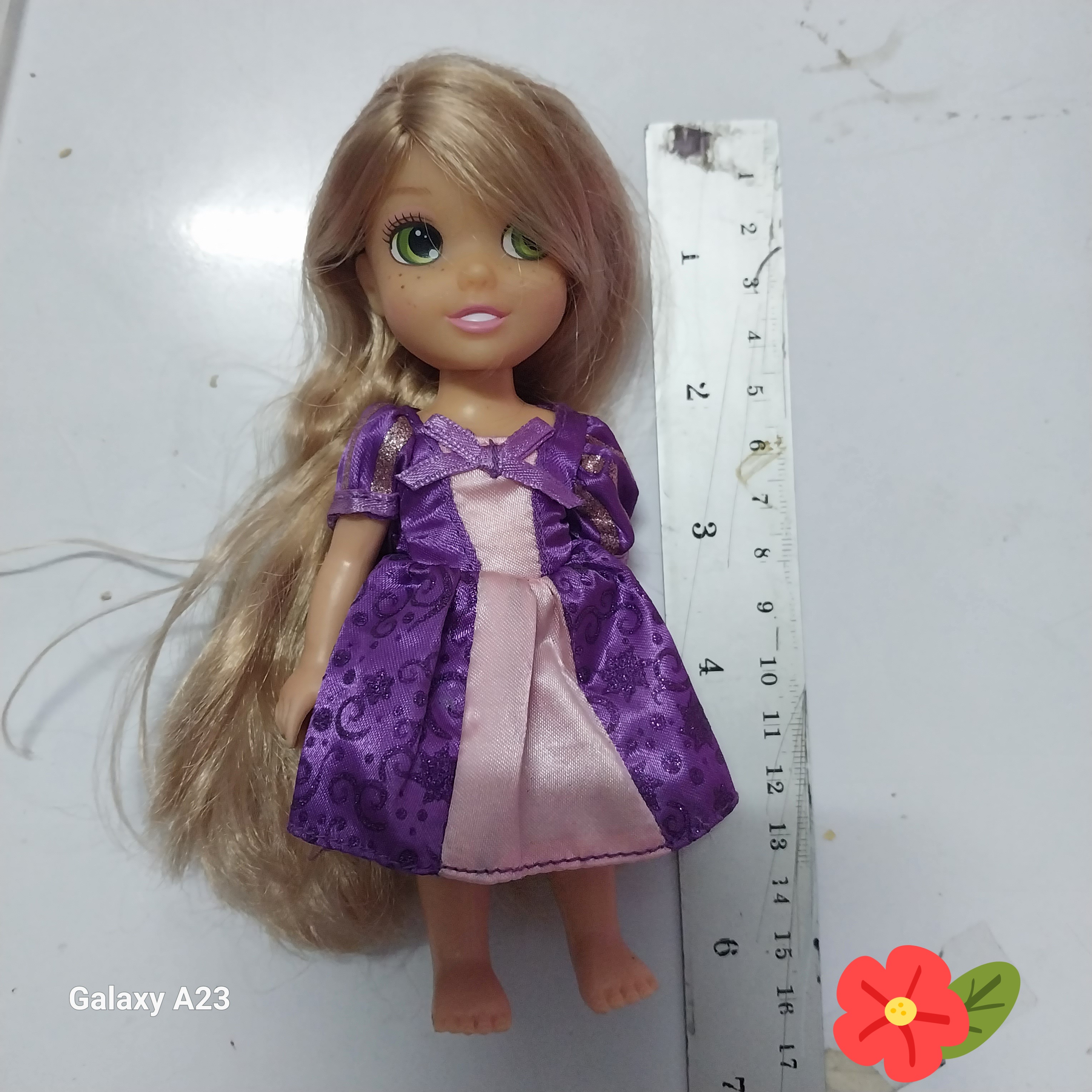 มีหลายภาพ ตุ๊กตาเจ้าหญิงราพันเซลเด็ก ของแท้ Disney ขนาด6"