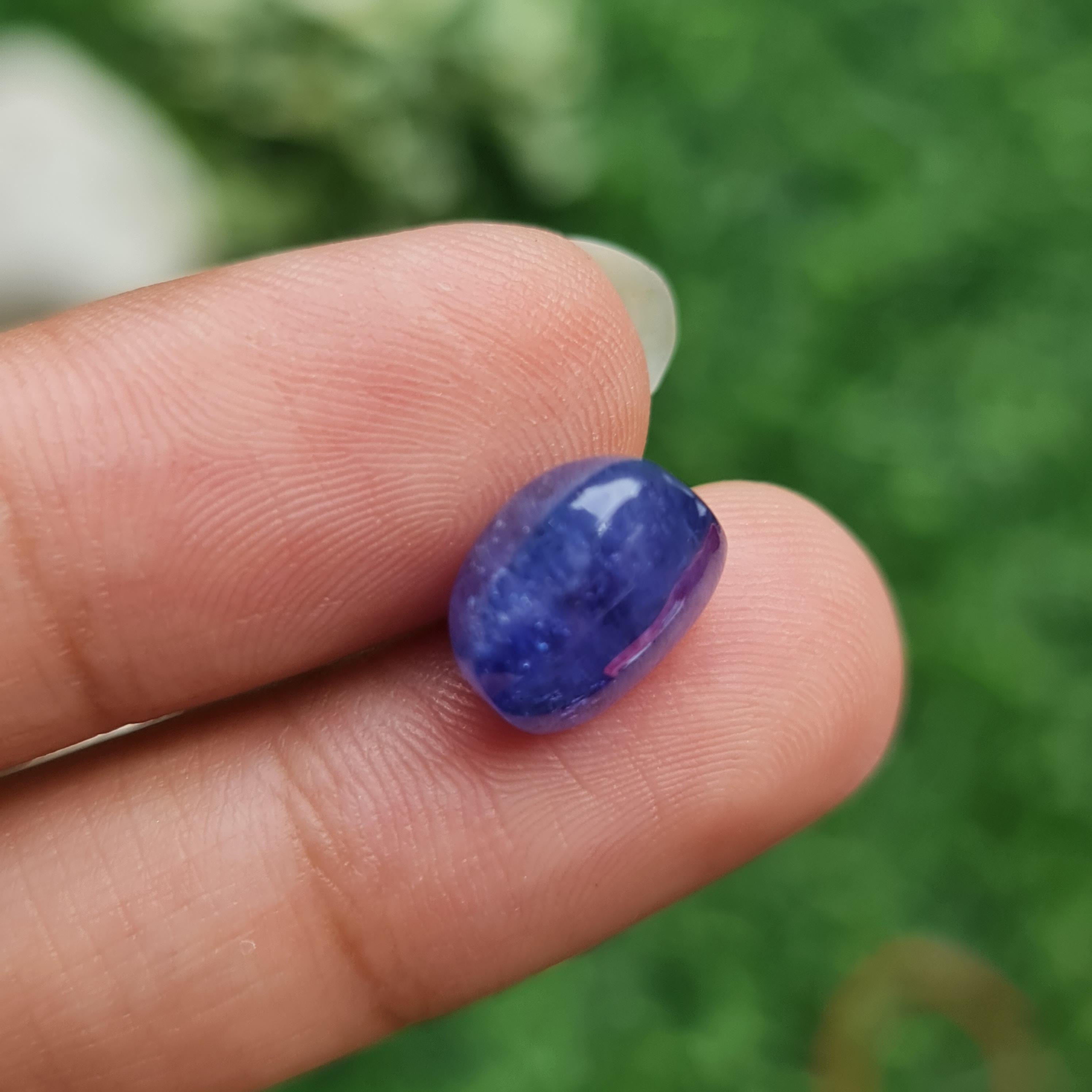 พลอย แทนซาไนท์ Tanzanite 7.59 กะรัต (Cts.) พลอยแท้ อัญมณีมงคลประจําวันเกิด เครื่องประดับพลอย