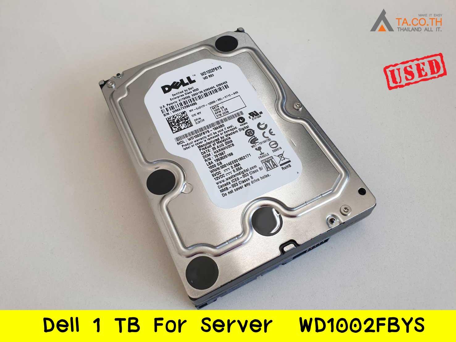 Dell Harddisk 1 TB For Server WD1002FBYS