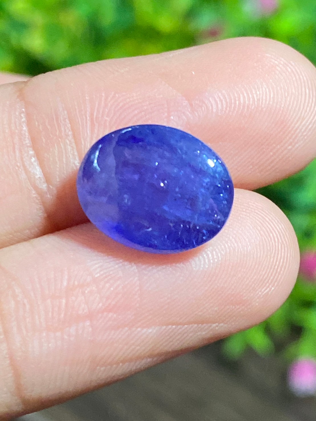 พลอย แทนซาไนท์ Tanzanite 9.57 กะรัต (Cts.) พลอยแท้ อัญมณีมงคลประจําวันเกิด เครื่องประดับพลอย