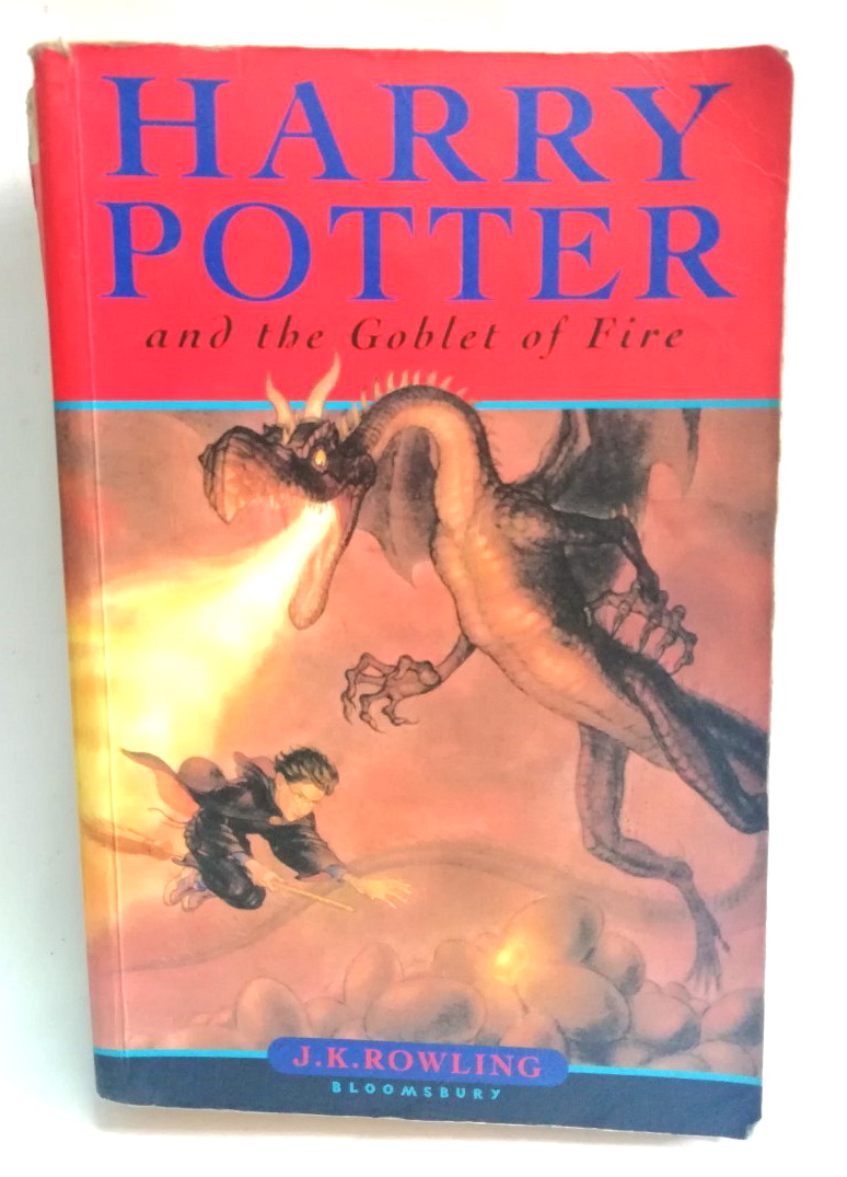 หนังสือนิยายเก่า ฉบับภาษาอังกฤษ แฮรี่ พ็อตเตอร์ กับ ถ้วยอัคนี Harry Potter and the Goblet of Fire โดย J.K. Rowling
