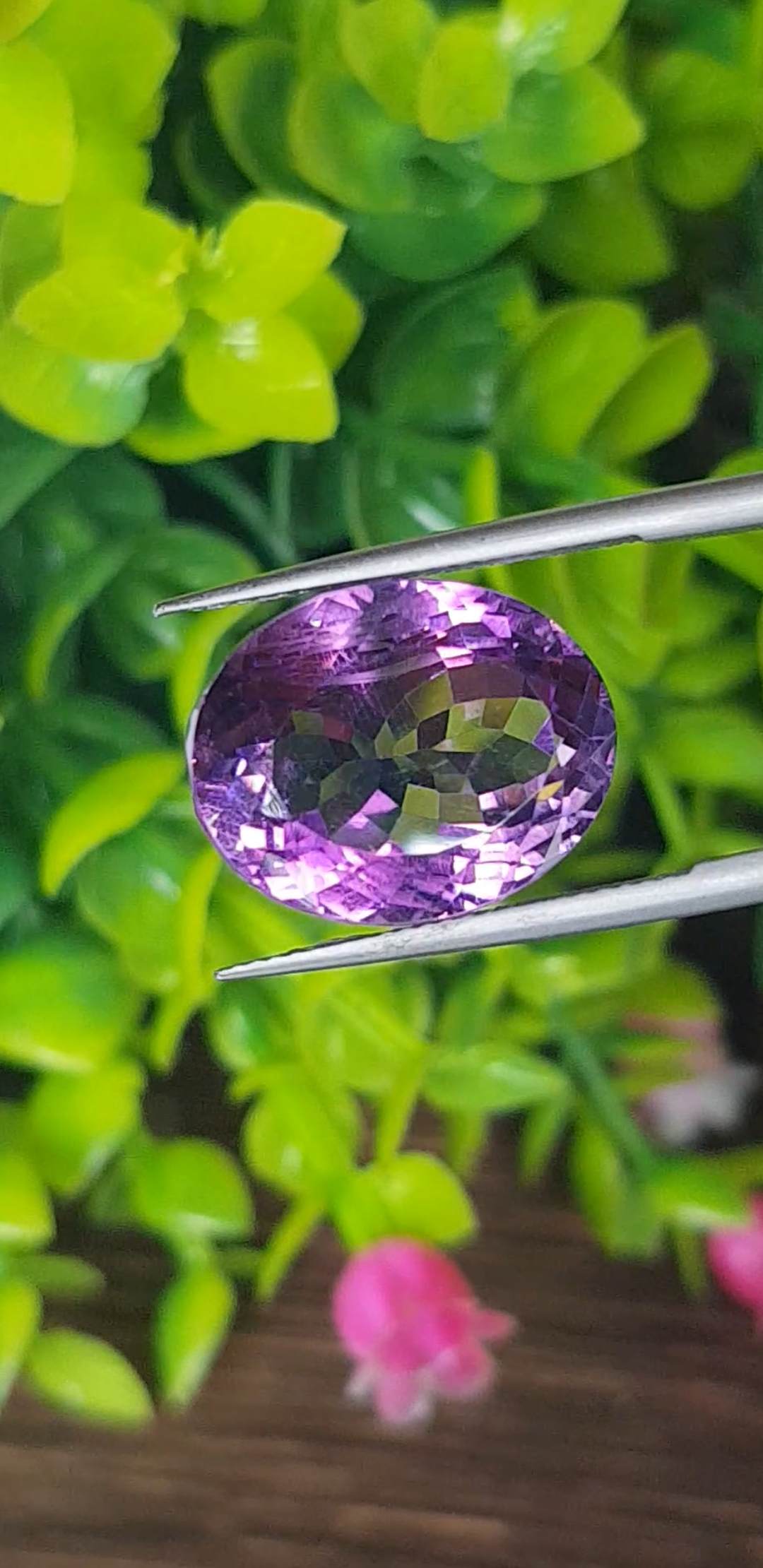 พลอย อเมทิส Amethyst 15.57 กะรัต (Cts.) พลอยแท้ อัญมณีมงคลประจําวันเกิด เครื่องประดับพลอย