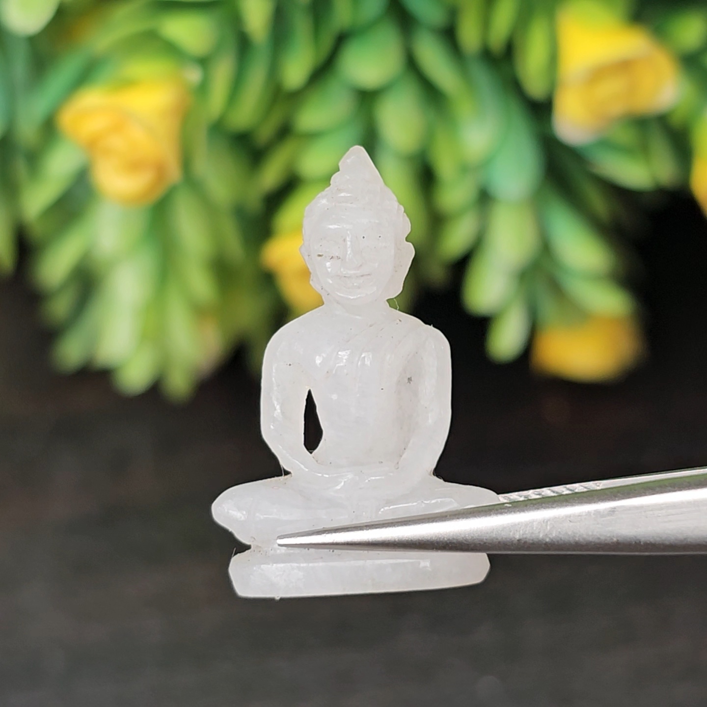 หยก แกะสลัก รูป พระ (Burmese jadeite) 14.7 กะรัต (cts.) หยก พม่า แท้