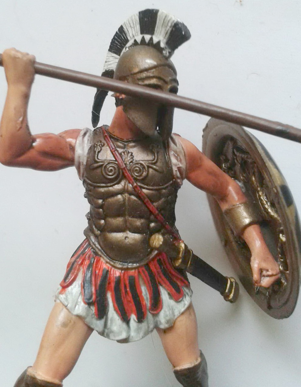 โมเดล ฟิกเกอร์ทหารกรีกโบราณ Historical Figure Museum 34 "Greek Soldier (Hoplite)" B.C.5th Cent.