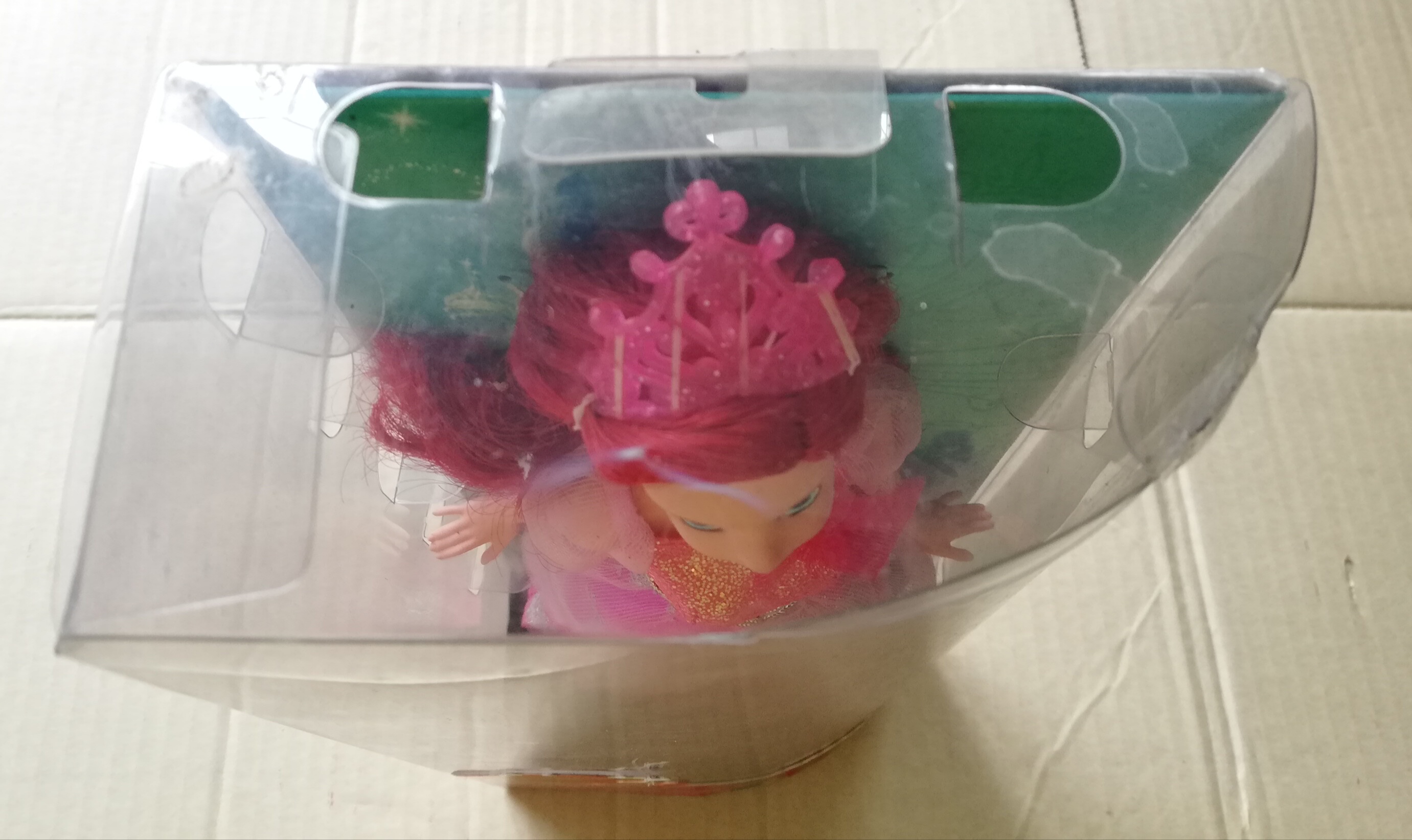 งานเก่า ของสะสมในแพ็ค Disney Princess, Princess Ariel, เจ้าหญิงดิสนีย์ เจ้าหญิงแอเรี่ยล จากการ์ตูนอนิเมชั่น เดอะ ลิตเติ้ลเมอเมด The Little Mermaid, มีขา นุ่งกระโปรงยาวสีชมพู, ลิขสิทธิ์แมทเทล Mattel