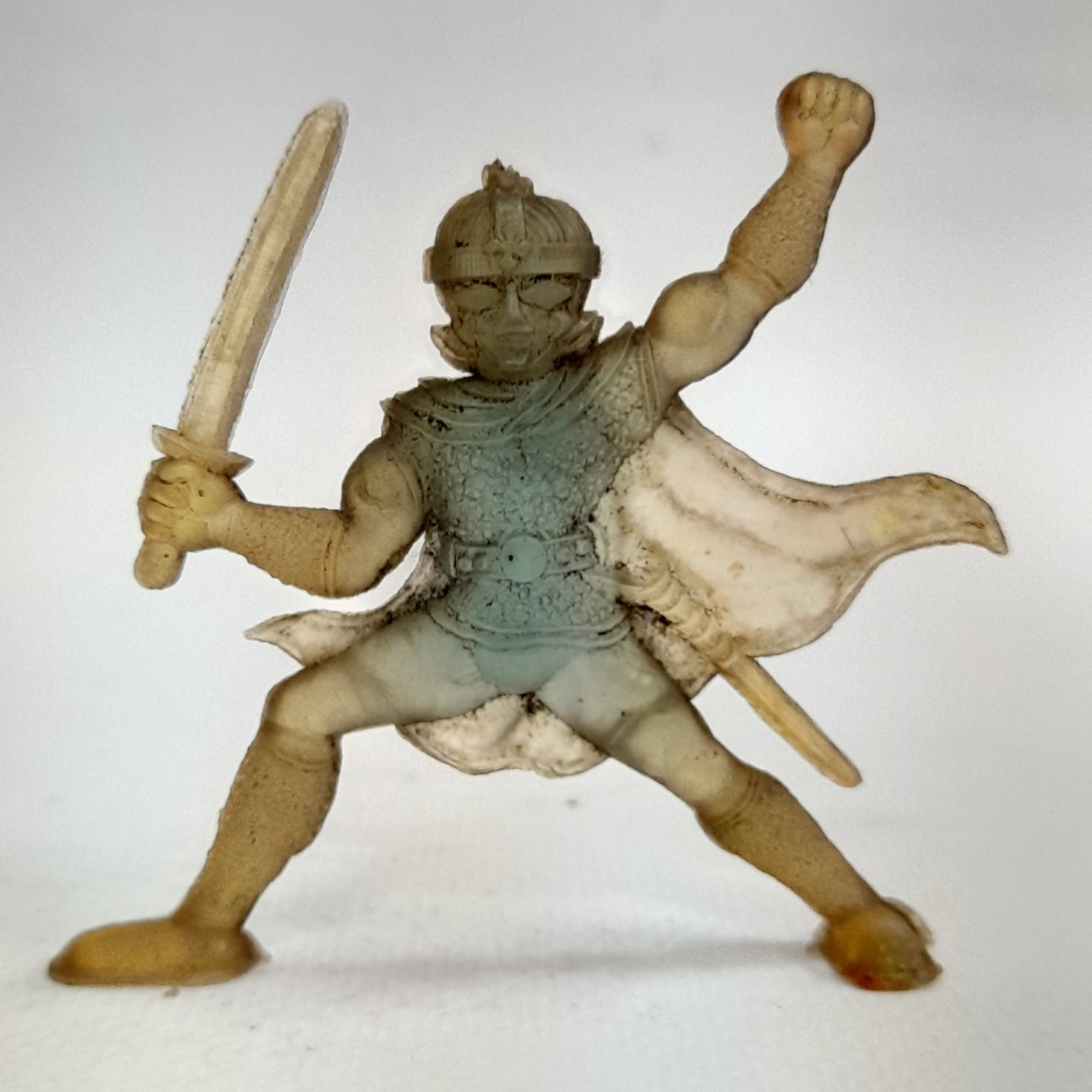 มีหลายภาพ,ตุ่นยางใสสีฟ้าขนาดราว 3 นิ้ว ตุ่น เรดวันมาร์ส จากขบวนการ มาร์สแมน ขนาดราว 3 นิ้ว มือสองสภาพดี มีรอยบ้าง