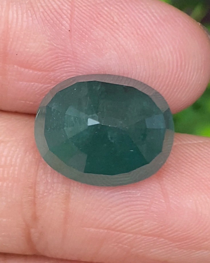 พลอย แกรนดิเดียร์ไรท์ Grandidierite 10.25 กะรัต (Cts.) พร้อมใบเซอร์ พลอยแท้ อัญมณีมงคลประจําวันเกิด เครื่องประดับพลอย