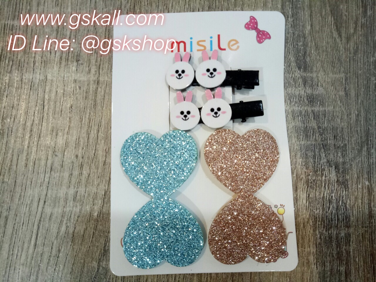 กิ๊ปหนีบแพ็คคู่การ์ตูน