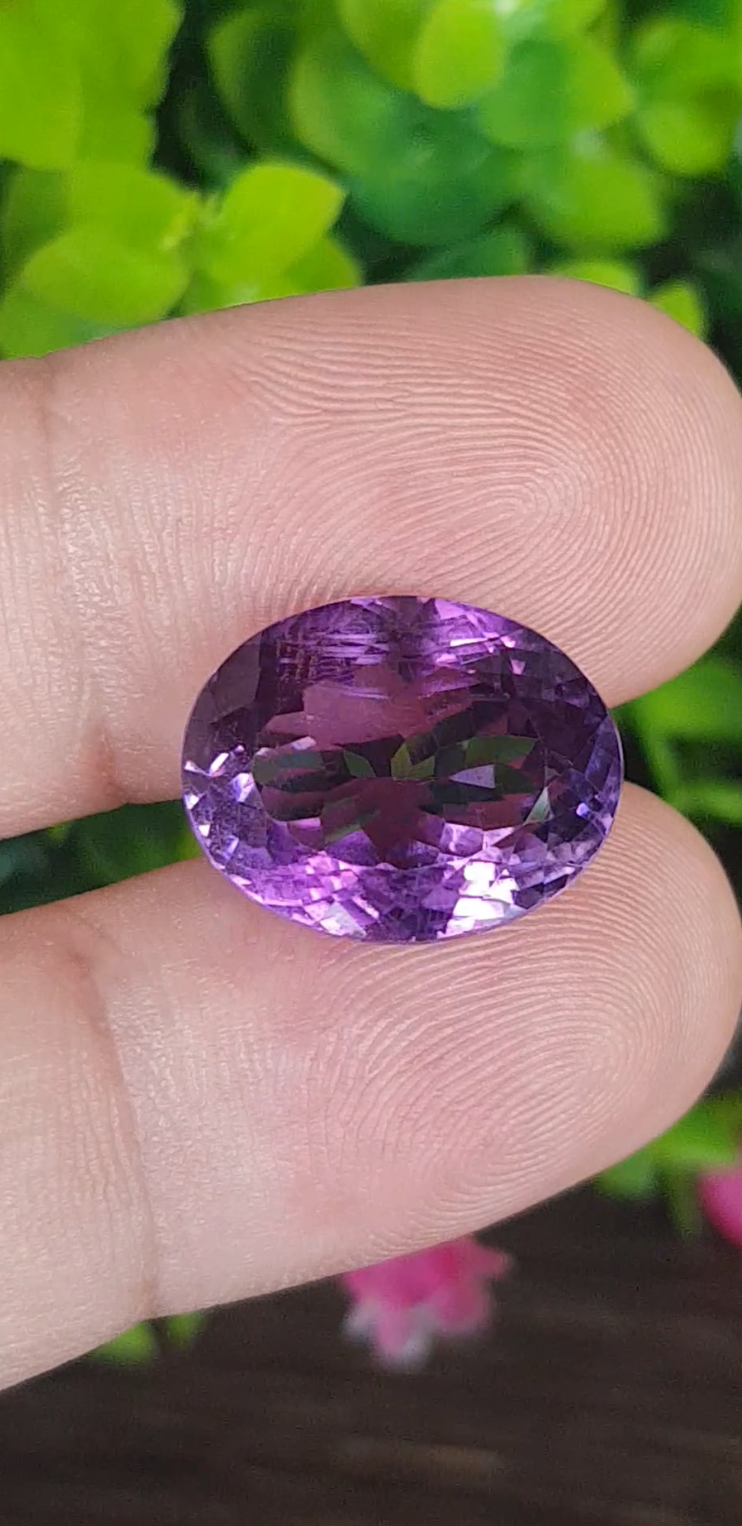 พลอย อเมทิส Amethyst 15.57 กะรัต (Cts.) พลอยแท้ อัญมณีมงคลประจําวันเกิด เครื่องประดับพลอย