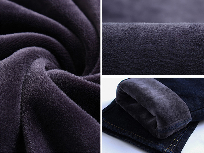 Regular Jeans กางเกงยีนส์กันหนาวผู้ชาย ซับกำมะหยี่หนาอุ่น (10309MM)