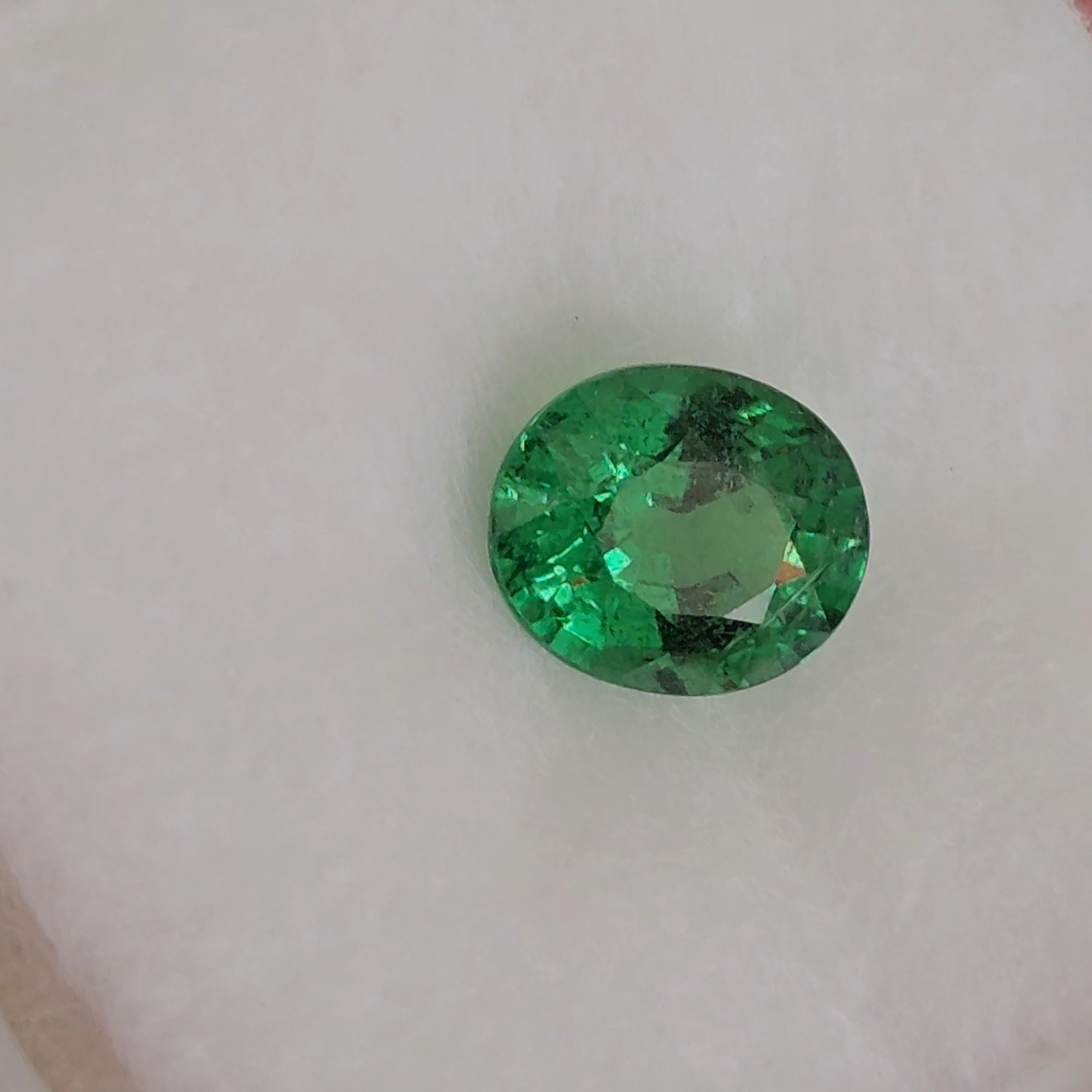 พลอย ซาโวไรท์ Tsavorite Garnet 1.06 กะรัต (Cts.) ดิบ Unheated พร้อมใบเซอร์ อัญมณีมงคลประจําวันเกิด เครื่องประดับพลอย