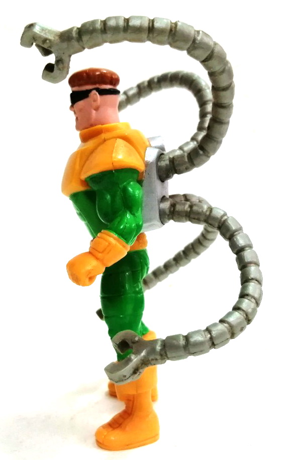 ฟิกเกอร์ พรีเมี่ยม ของแมคโดนัลด์ ดร.อ๊อคโตปุส (ด๊อกอ๊อค)ขนาดสูง.14 ซม. งานปี 1993 ชิ้นส่วนครบ แขนกลหนวดปลาหมึกขยับได้สมบูรณ์ สภาพเก่าสะสม