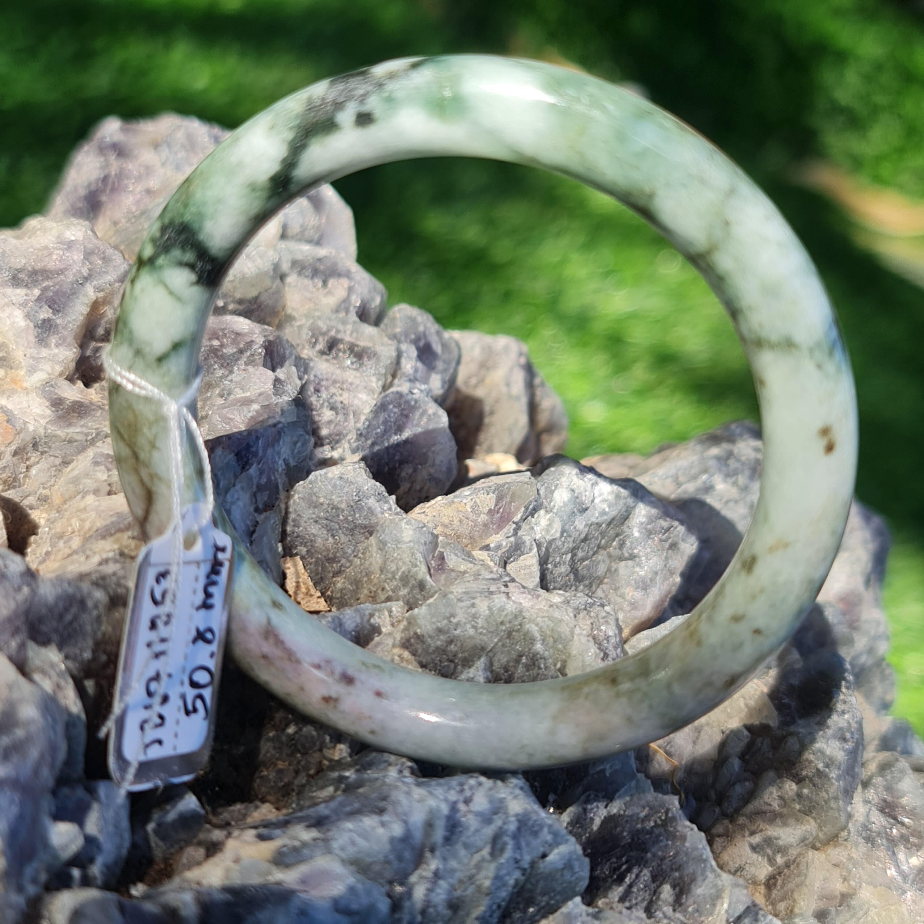 JB6711053 หยก พม่า แท้ Jade กำไลหยก (Jadeite bracelet) พม่า (Myanmar) 50.8 มม.