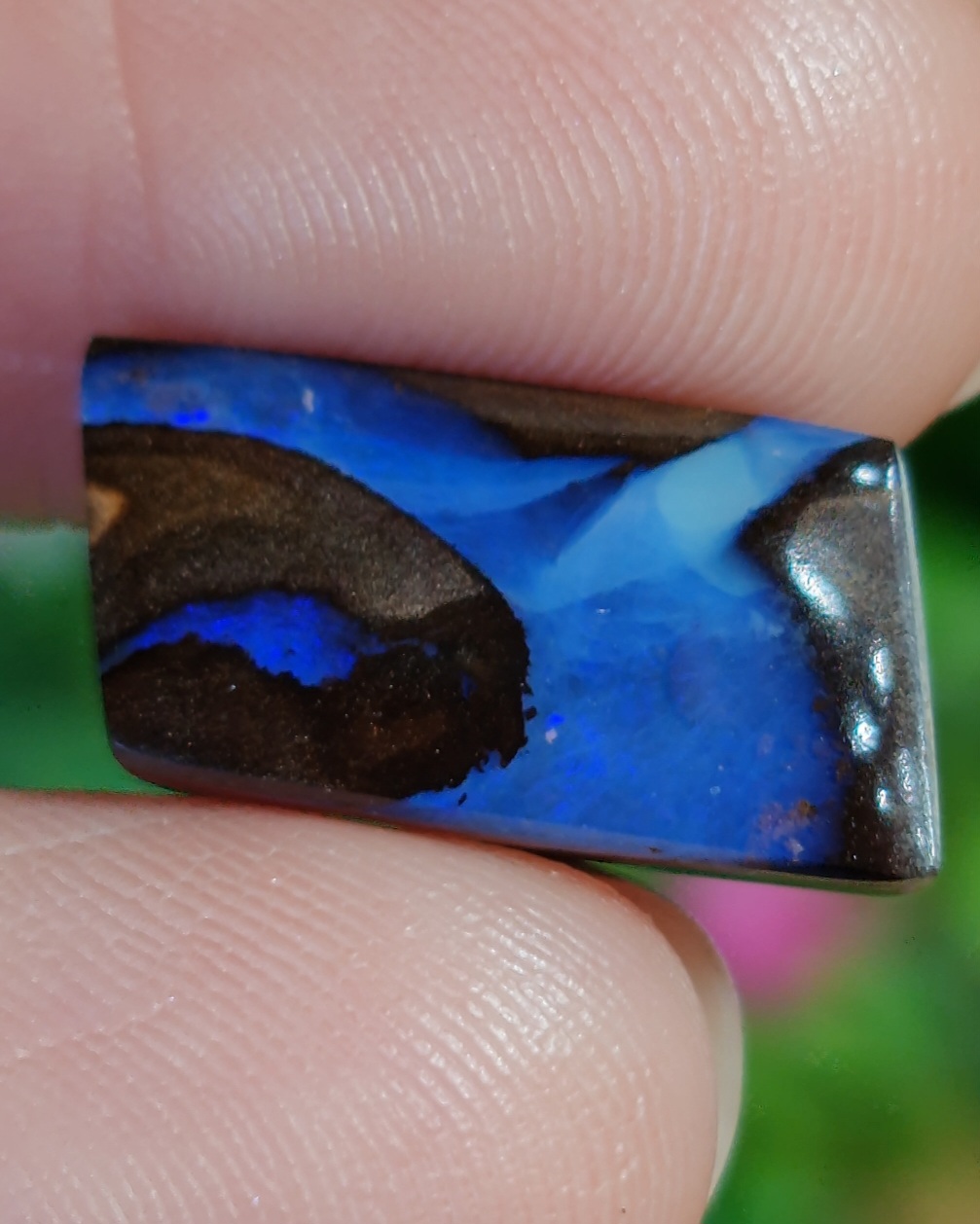 พลอย โบลเดอร์ โอปอล ออสเตรเลีย Australian Boulder Opal 7.00 กะรัต (Cts.) พลอยแท้ อัญมณีมงคลประจําวันเกิด เครื่องประดับพลอย