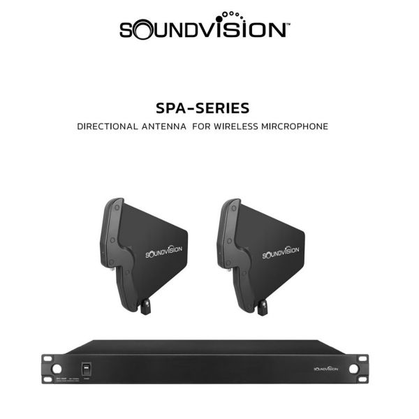Soundvision SPA-1002P ชุดเครื่องขยายสัญญาณไมโครโฟนไร้สาย SPA-1002P พร้อมเสา SPA-1000A ความถี่ 470-1000MHz