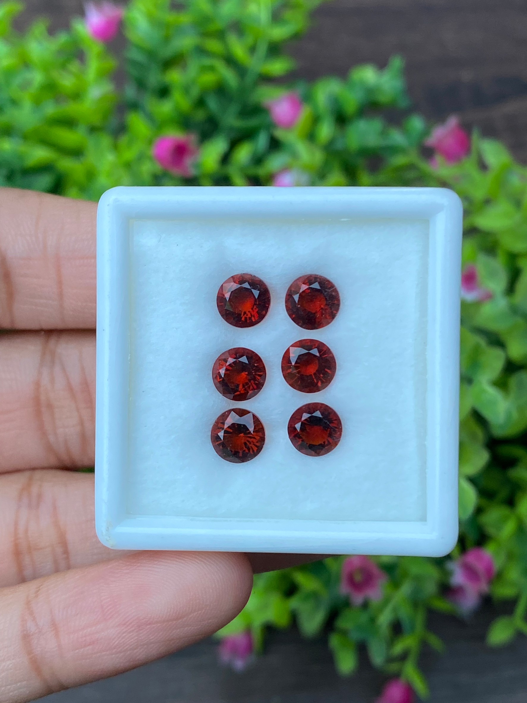 พลอย ซิทริน Citrine 4.87 กะรัต(Cts.) 6 เม็ด Pcs. พลอยแท้ อัญมณีมงคลประจําวันเกิด เครื่องประดับพลอย