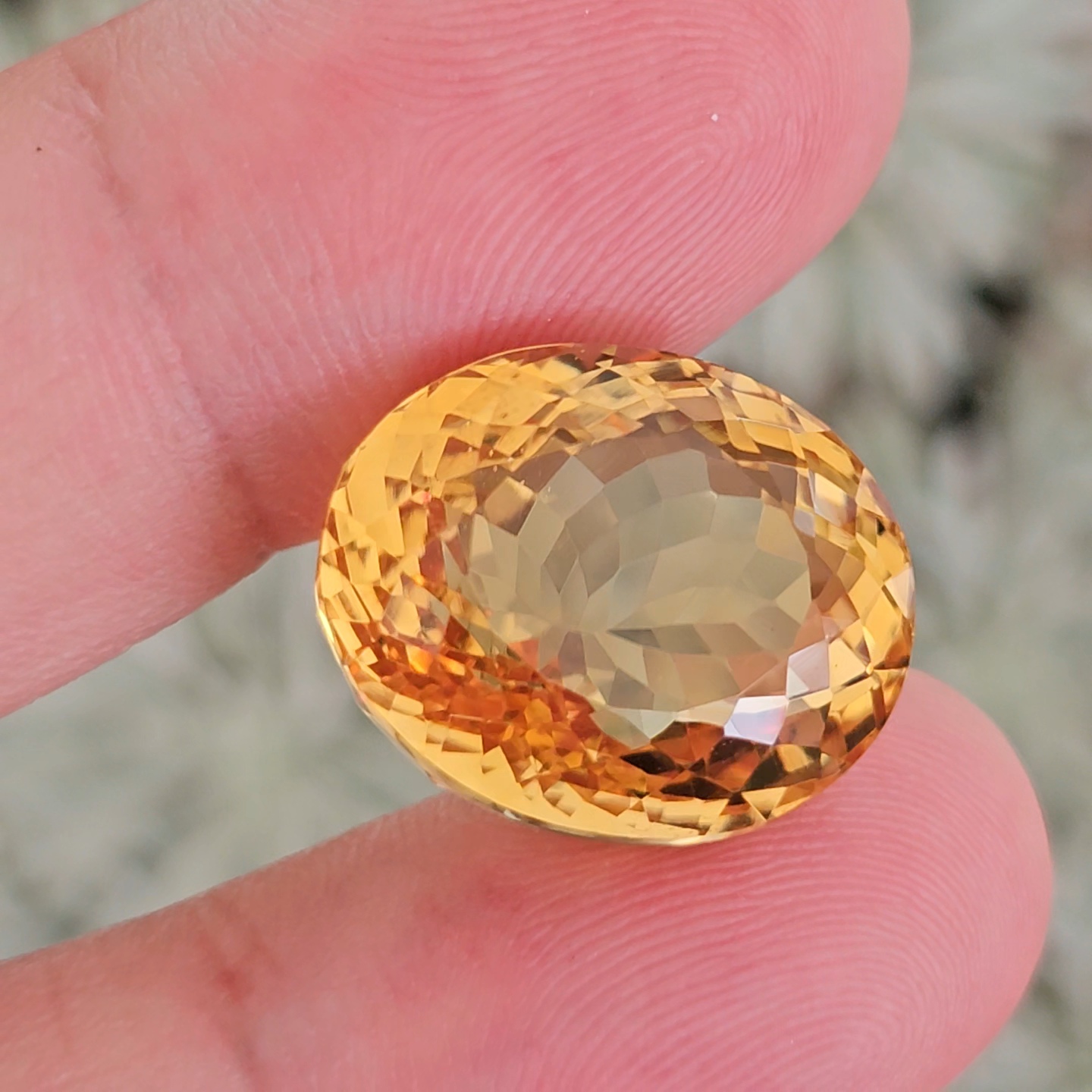 พลอย ซิทริน Citrine 25.92 กะรัต (Cts.) พลอยแท้ อัญมณีมงคลประจําวันเกิด เครื่องประดับพลอย