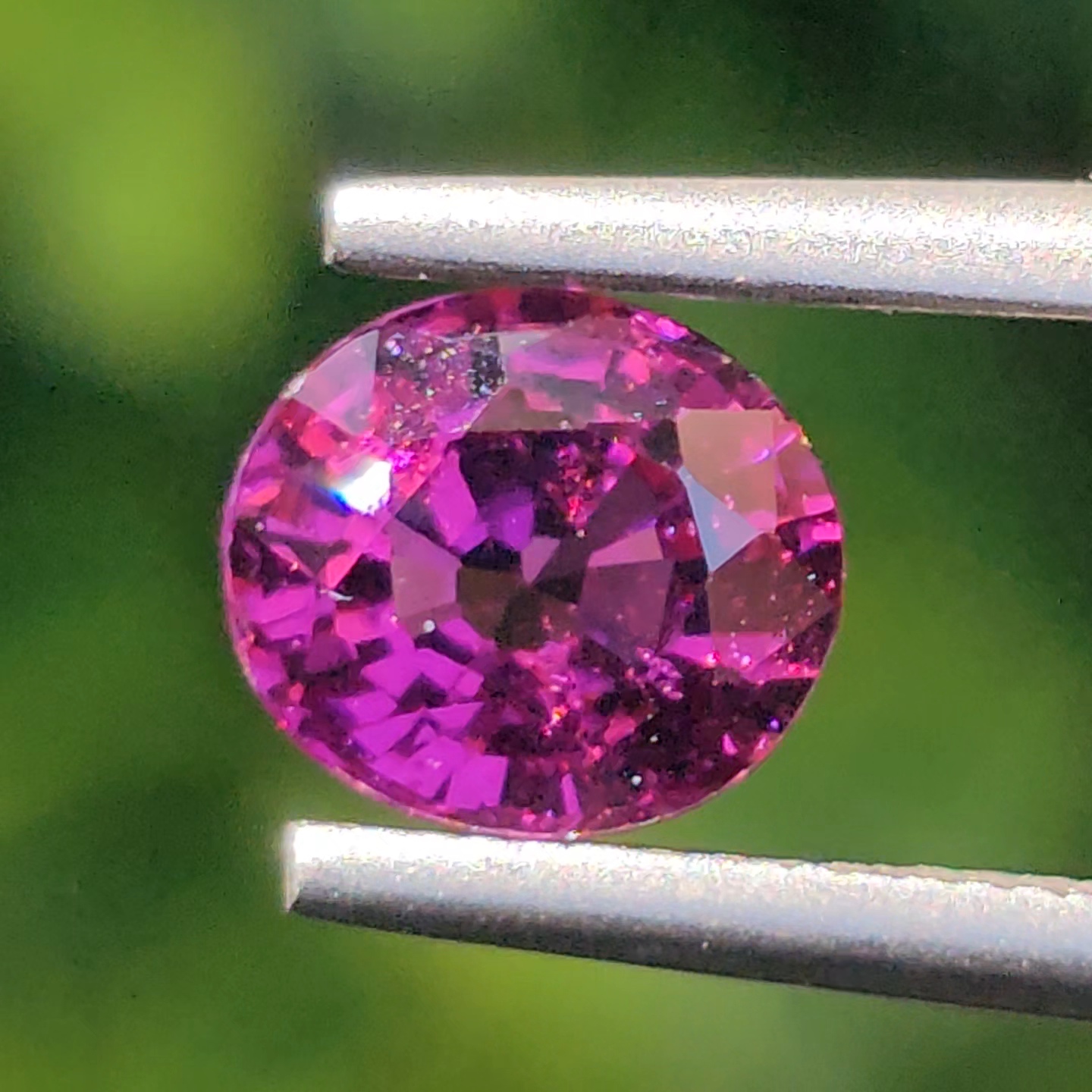 พลอย อุมบาไลต์ การ์เน็ต Umbalite Garnet 1.07กะรัต (Cts.) ดิบ Unheated ลอยแท้ อัญมณีมงคลประจําวันเกิด เครื่องประดับพลอย