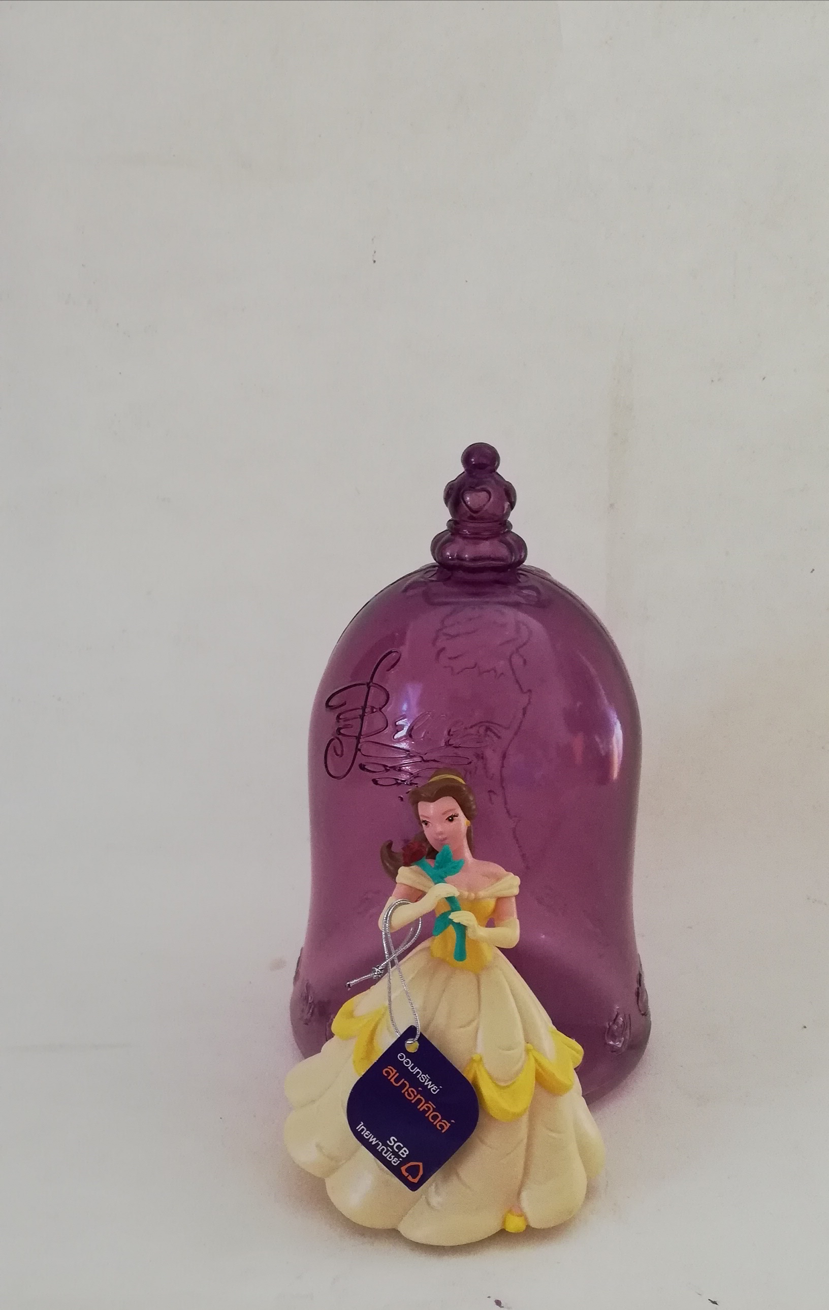 ของสะสมจากธนาคารไทยพานิชย์ เจ้าหญิงแบลล์ Belle, เบล จาก บิวตี้แอนด์เดอะบีสท์ โฉมงามกับเจ้าชายอสูร Beauty and the Beast มีป้าย ดิสนีย์ปริ๊นเซส Disney princess