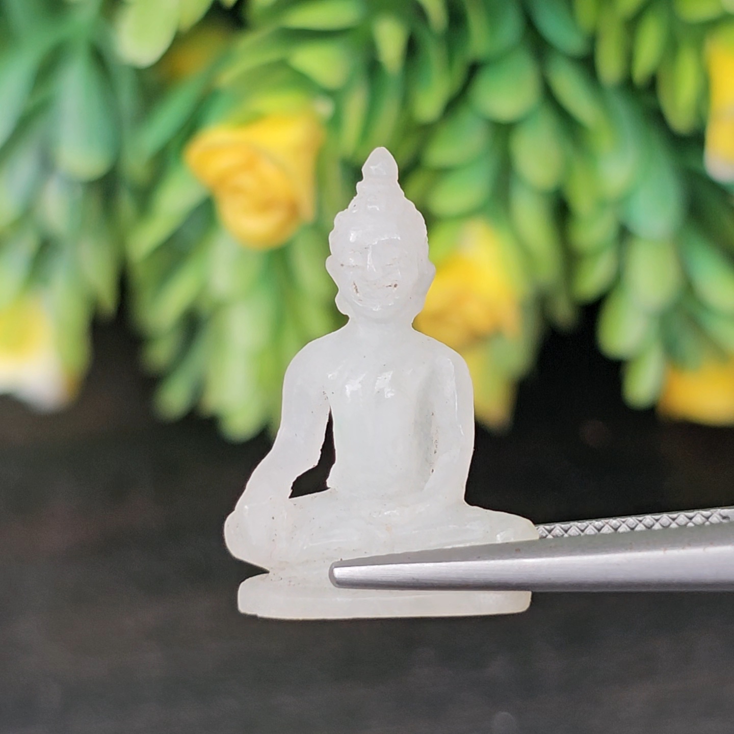 หยก แกะสลัก รูป พระ (Burmese jadeite) 10.04 กะรัต (cts.) หยก พม่า แท้